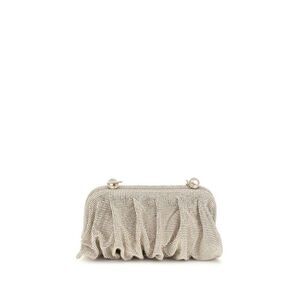 Benedetta Bruzziches Silver Aluminum Clutch Women's Bag